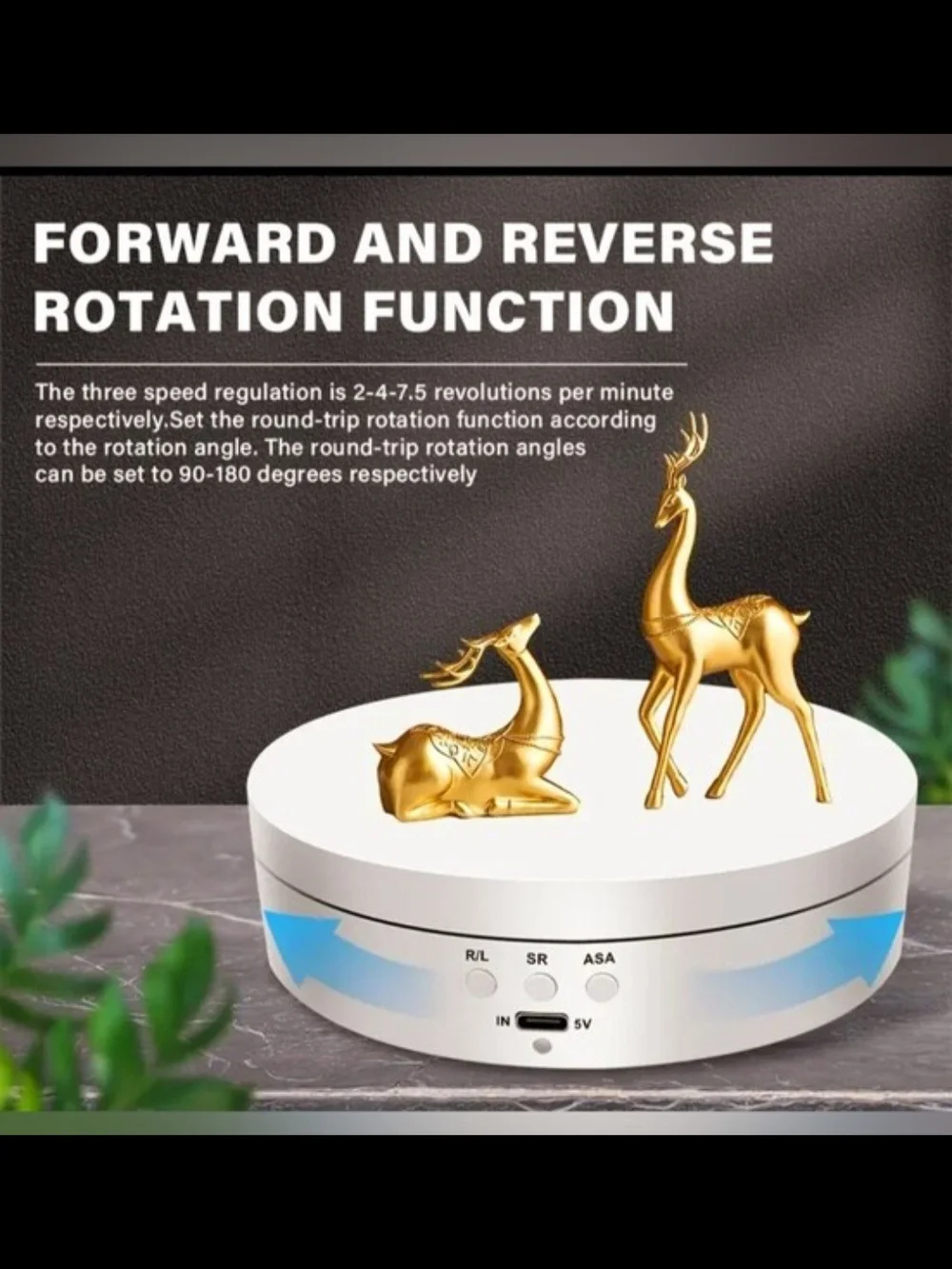 Motorized Rotating Display Turntable - White - Picture 5 of 5